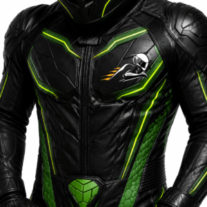 Velox Viper Green One Piece Leather Racing Suit