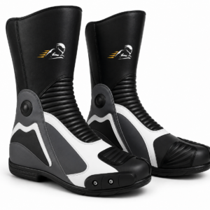 Velox Stride Leather Motorcycle Riding Boots