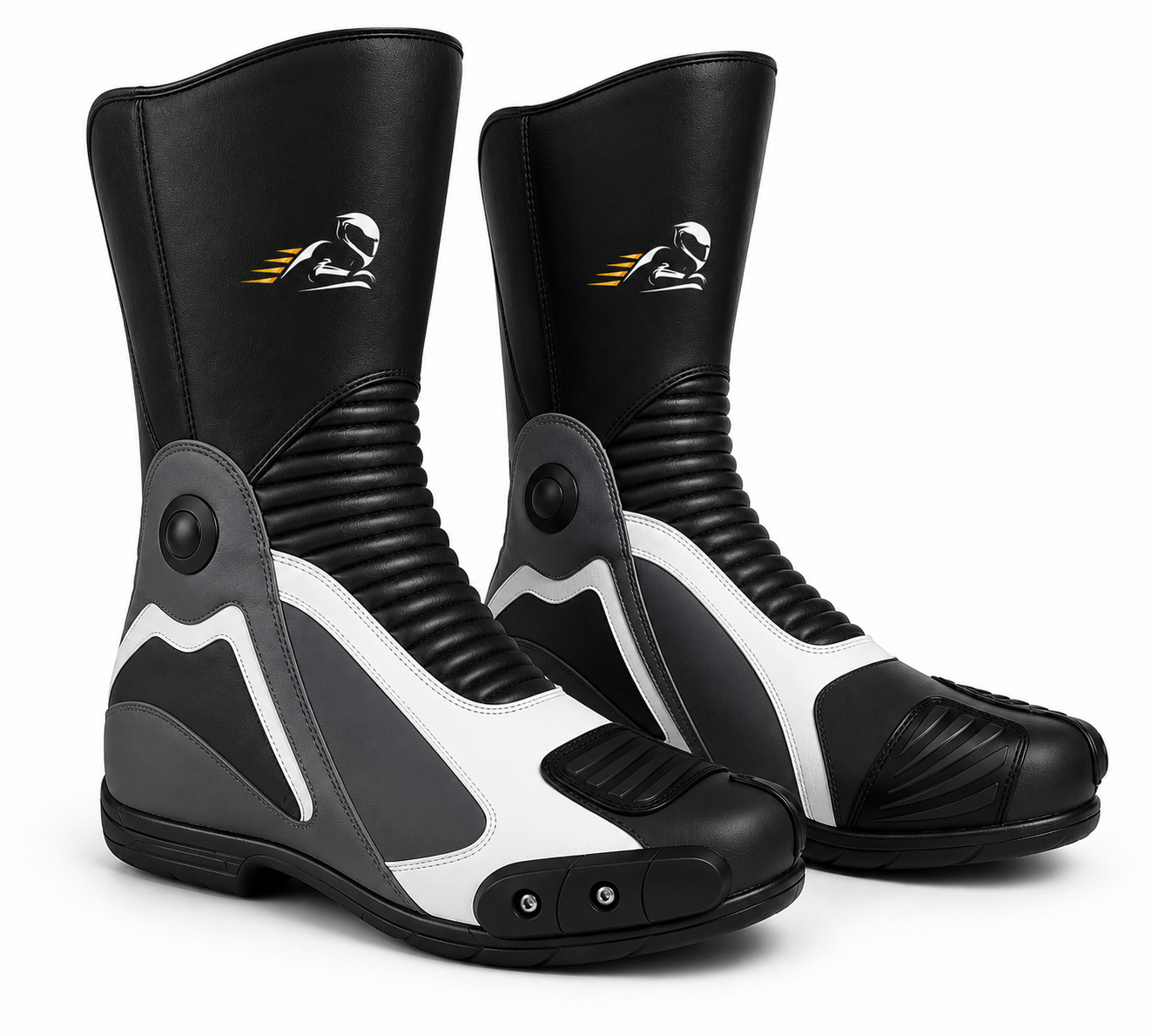 Velox Stride Leather Motorcycle Riding Boots