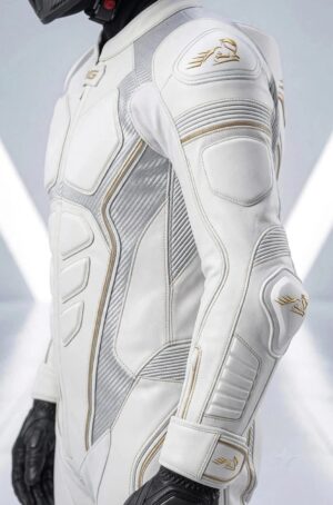 Velox Apex White One Piece Leather Racing Suit
