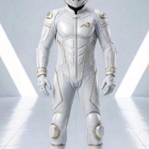 Velox Apex White One Piece Leather Racing Suit