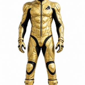 Velox Phantom Gold One Piece Leather Racing Suit