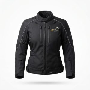 Women’s Black Textile Motorcycle Riding Jacket