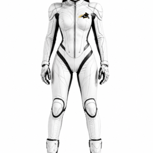 Velox Stealth Women's White Leather Motorcycle Racing Suit